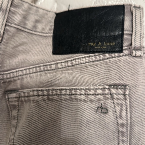 Rag and bone andi cropped wide leg acid wash denim - Picture 4 of 4